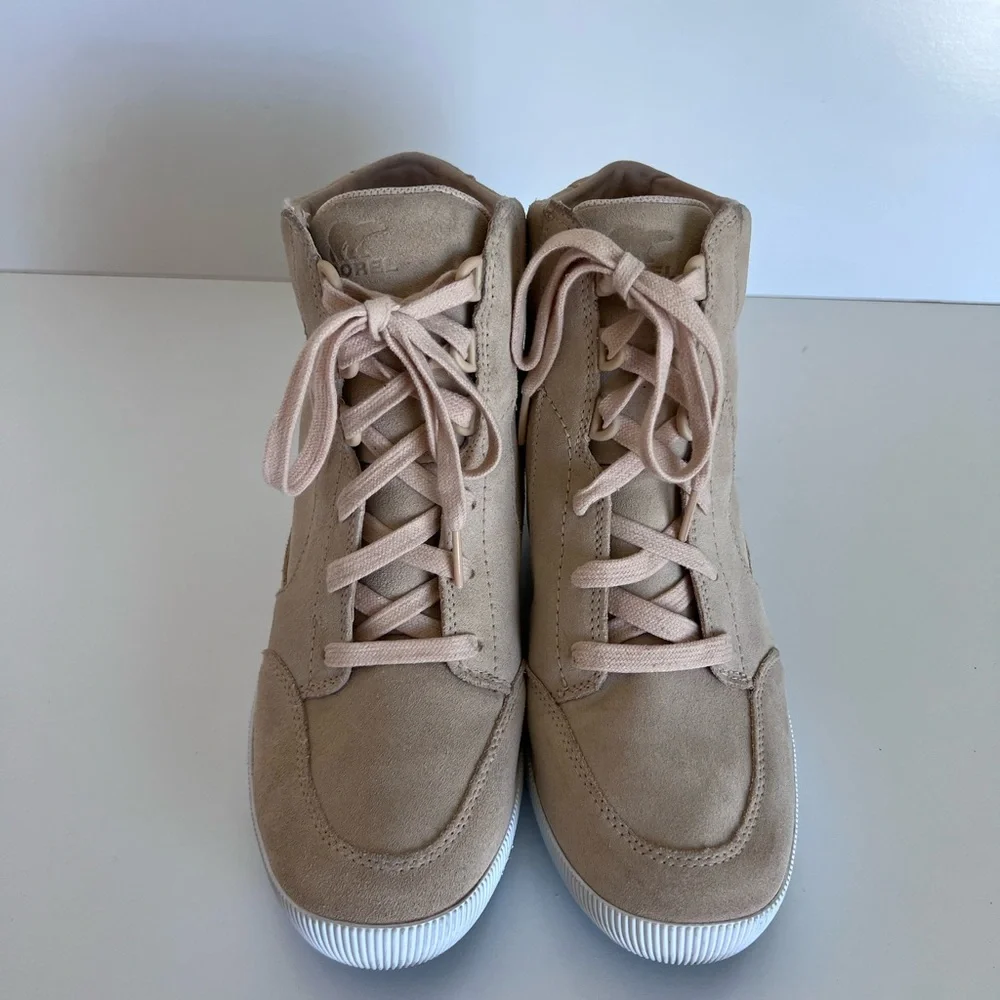 Sorel Women's‎ Out N About Wedge Sneaker Bootie Nova Sand, Sea Salt
